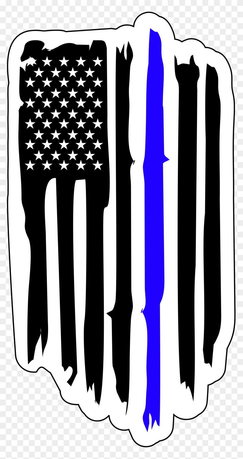 American Flag Police Badge Clipart #5280326
