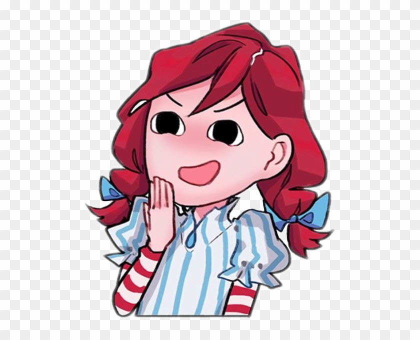 Download • - Anime Wendy's Mascot Clipart Png Download - PikPng