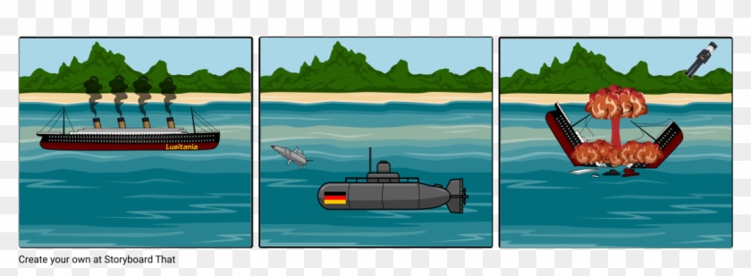 Sunken Ship - Boat Clipart