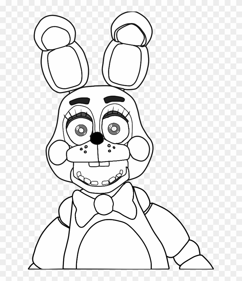 Fnaf Toy Bonnie Coloring Pages Clipart 5347182 Pikpng