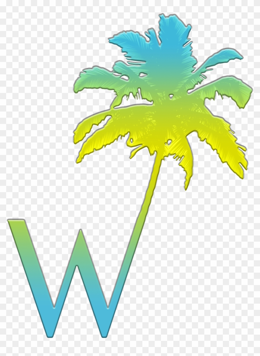 W Palm Only Logo No Background White Clipart (#5390343) - PikPng