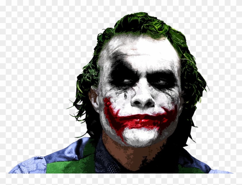 Heath Ledger Joker Png - Joker Heath Ledger 4k Clipart (#548679) - PikPng