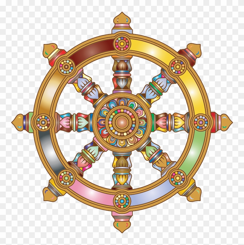 Medium Image Clipartlook - Dharma Wheel Png Transparent Png (#5430412 ...