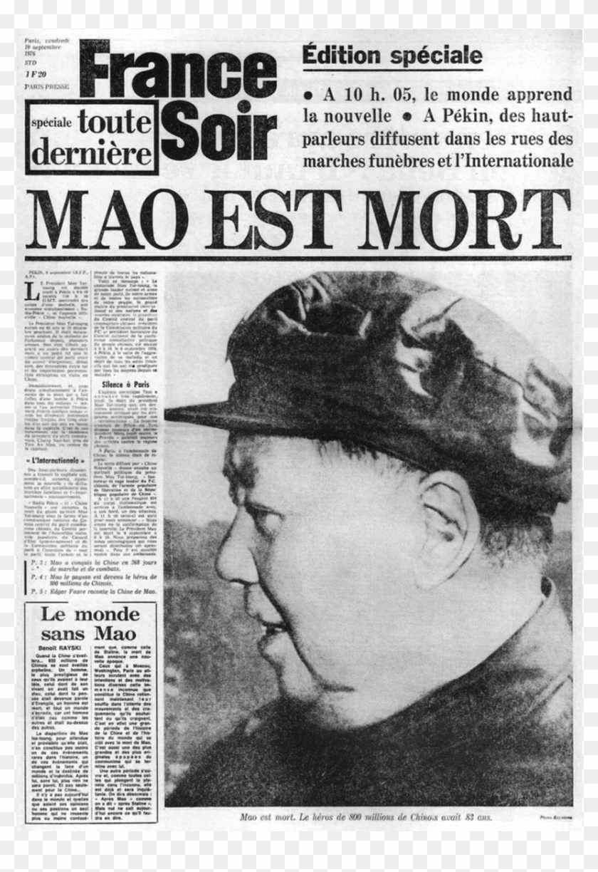 Mort De Mao Zedong - Newspaper Clipart