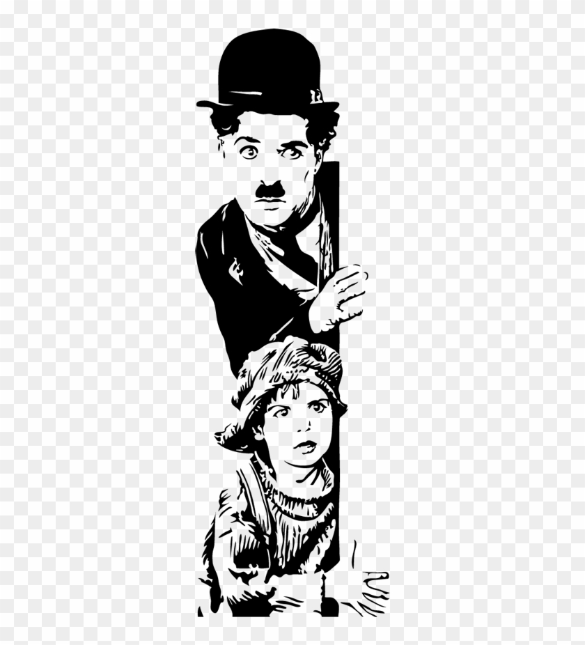 Sticker Decorativo Luci Della Ribalta Chaplin - Charlie Chaplin The Kid Clipart
