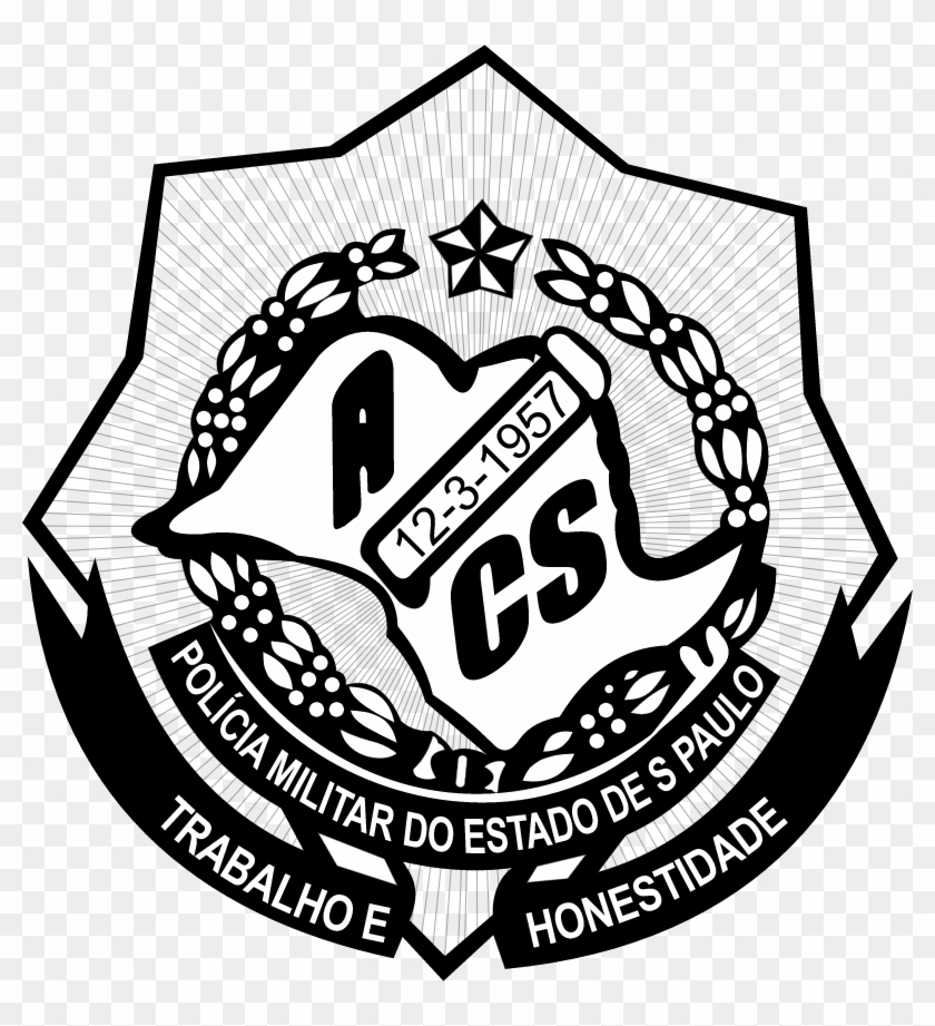Acs Policia Militar Vector Clipart (#5518398) - PikPng