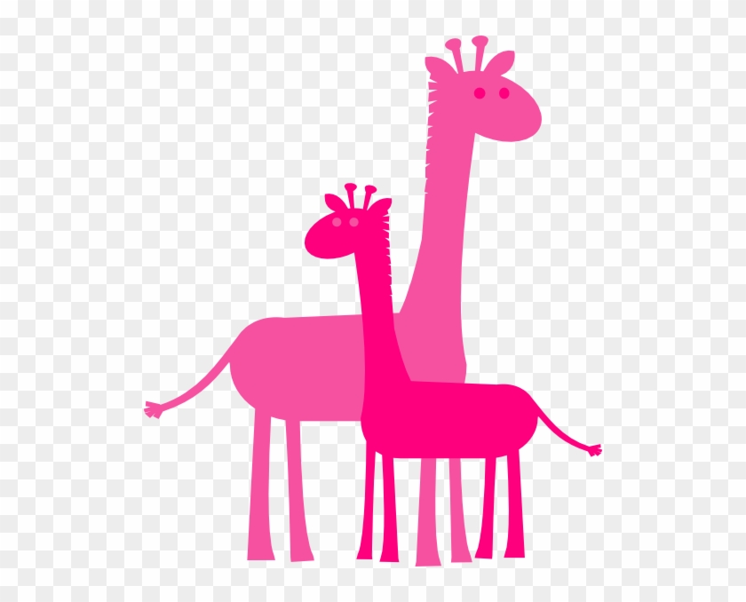 Momma And Baby Giraffe Clip Art - Png Download