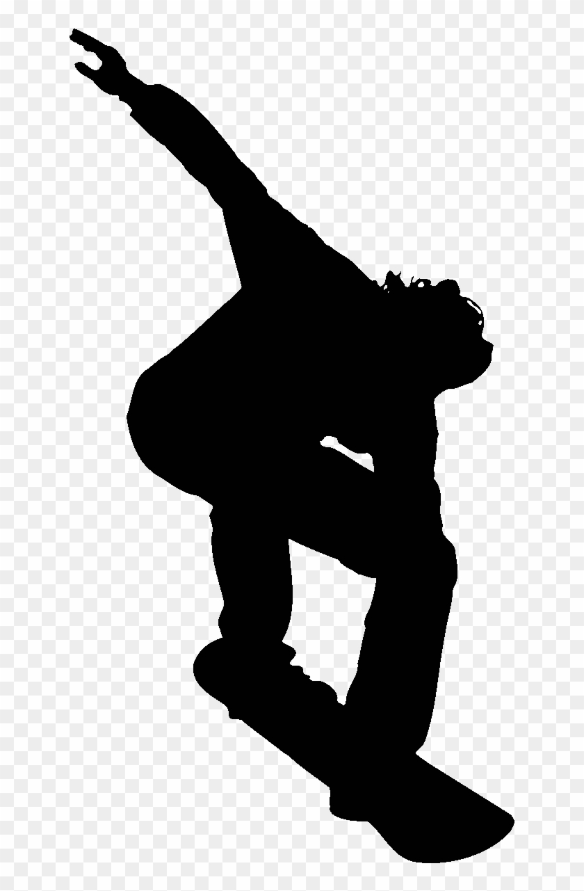 Sticker Silhouette Joueur De Skateboard 1 Ambiance Silhouette Clipart Pikpng