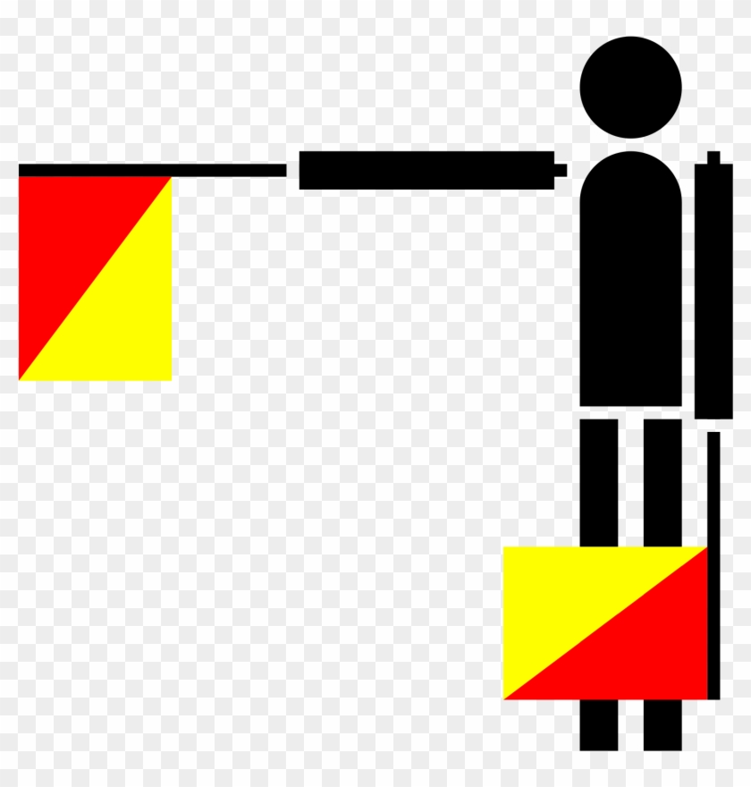 This Free Icons Png Design Of Semaphore Bravo - Semaphore Flags Clipart #5545215