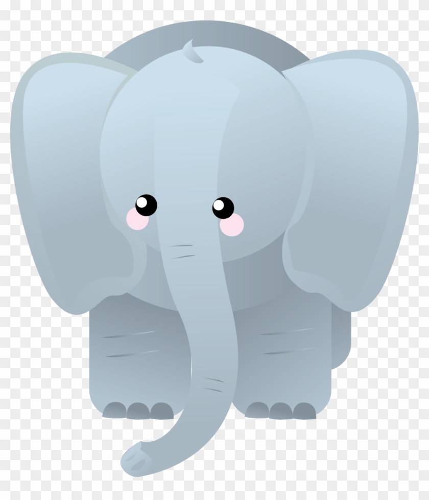 Download Svg Black And White Stock Clipart Baby Elephant - Sad ...