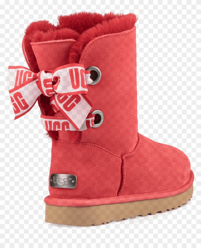 red customizable bailey bow uggs