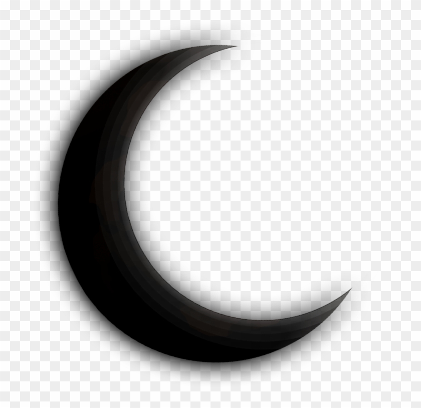 #moon #crescent #witch #black #glow #dark #crescentmoon - Illustration Clipart #5859582
