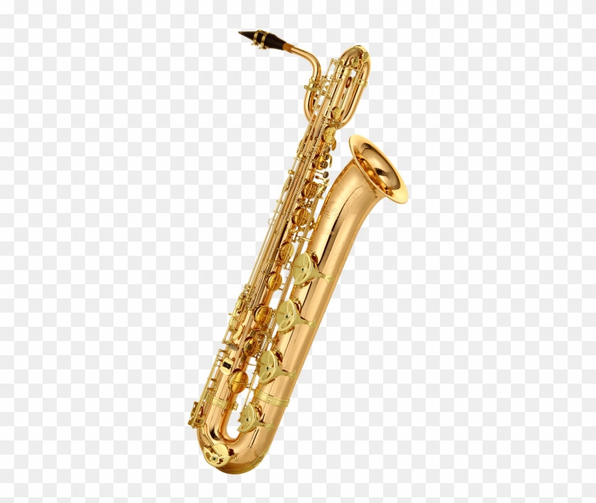 Saxophone Transparent Background - Bari Sax With Transparent Background Clipart