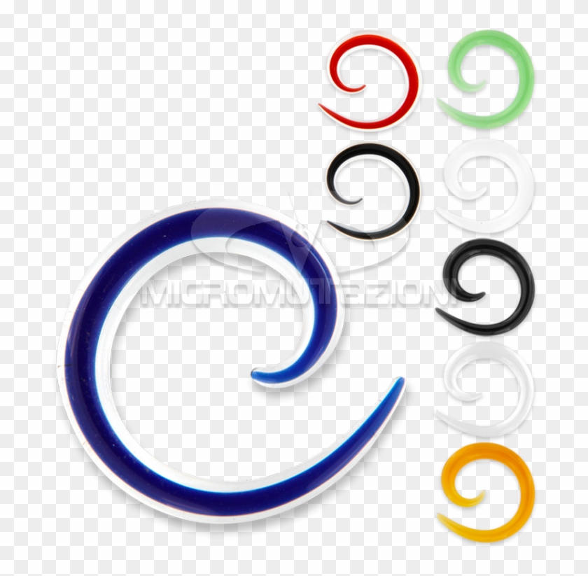 Pyrex Spiral Ear - Circle Clipart