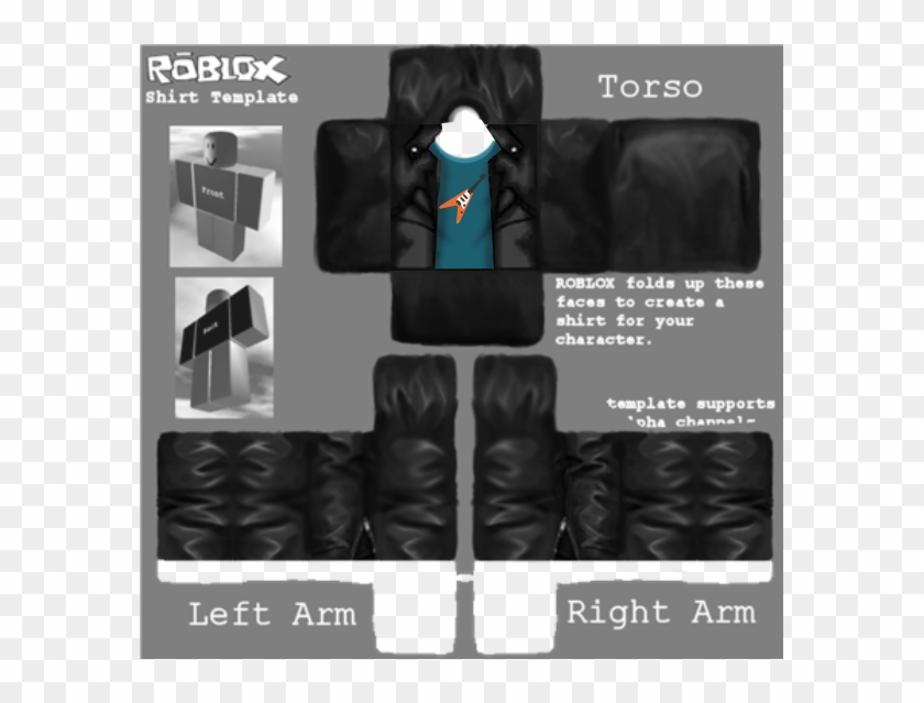 Roblox Black Suit Shirt Template