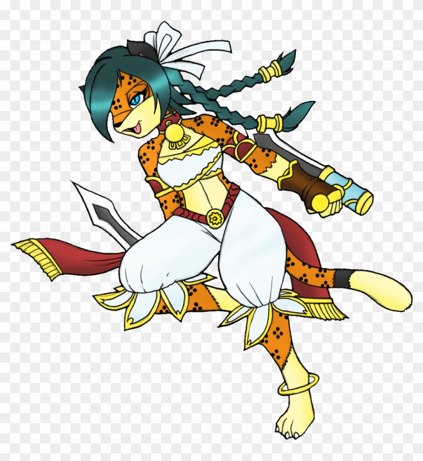 Soul Calibur Talim Anthro Leopard Tf - Cartoon Clipart