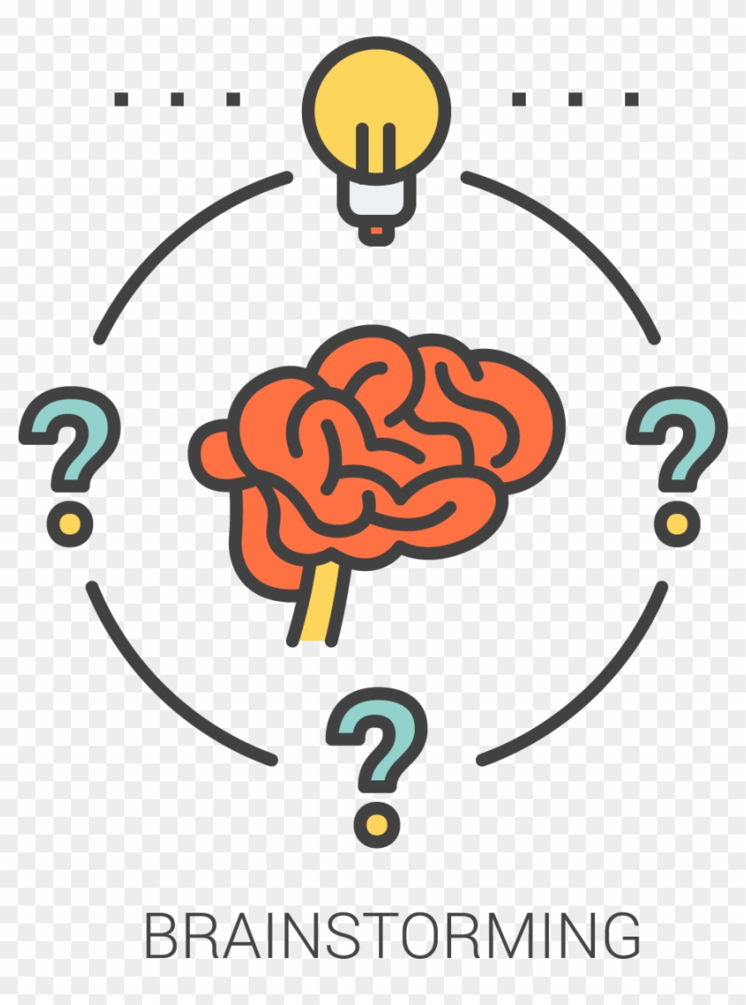 Steps For Brainstroming Logesys Insights - Brainstorming Icon Line Clipart