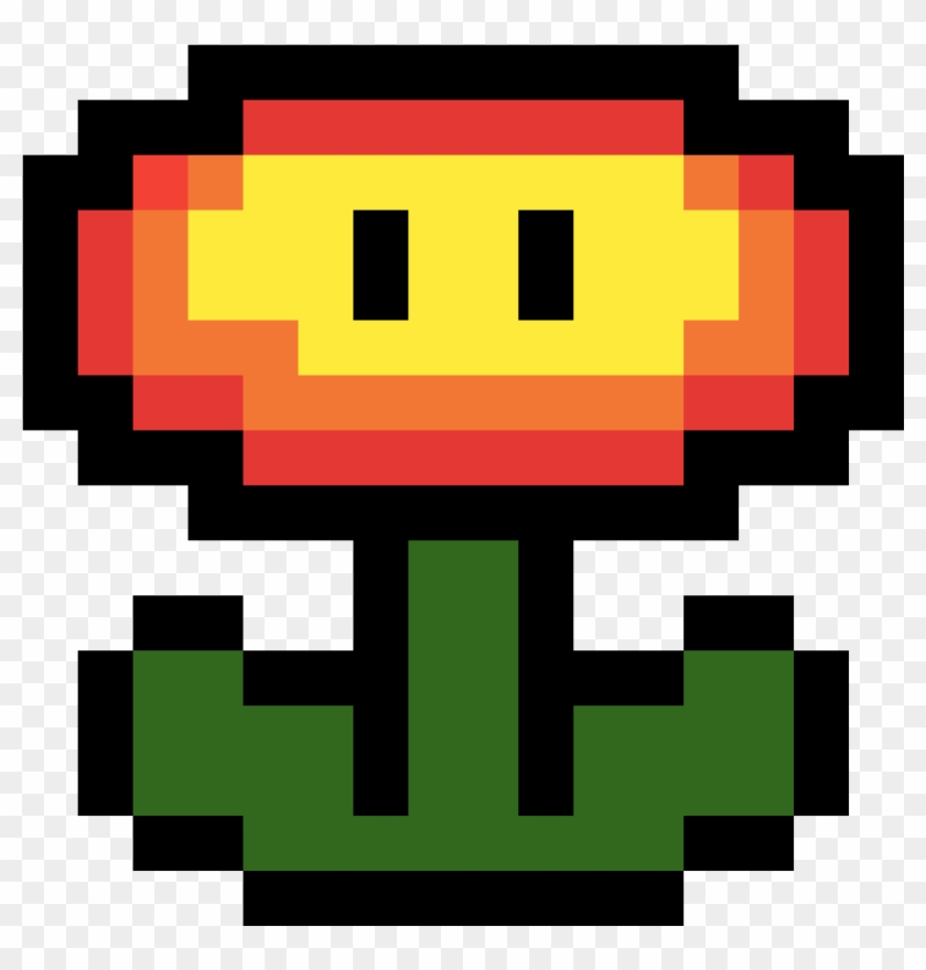 Fire Flower - Mega Man 8 Bit Transparent Clipart (#6040788) - PikPng