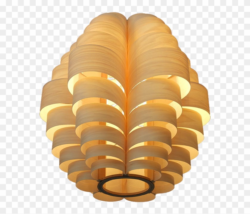 Wood Veneer Art Lamp Clipart
