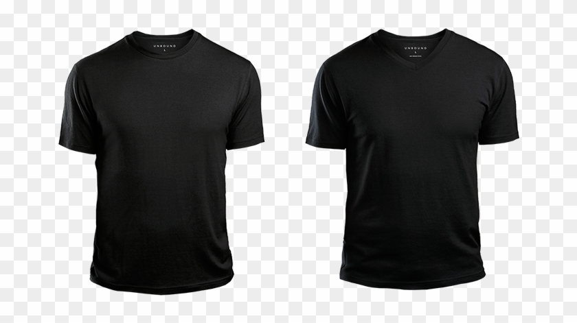 12084  Plain Black T Shirt Front And Back Template for Branding Free