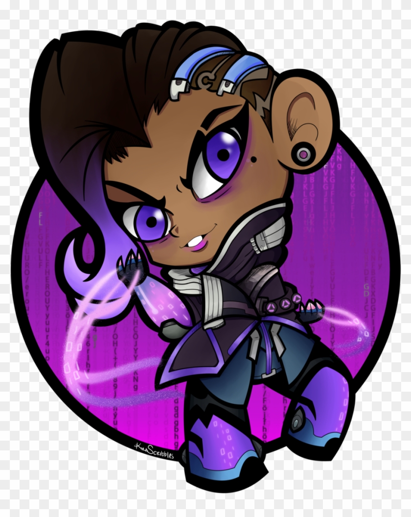 Download Sombra [1 Of 9 Overwatch Sticker Series 2] Clipart Png ...