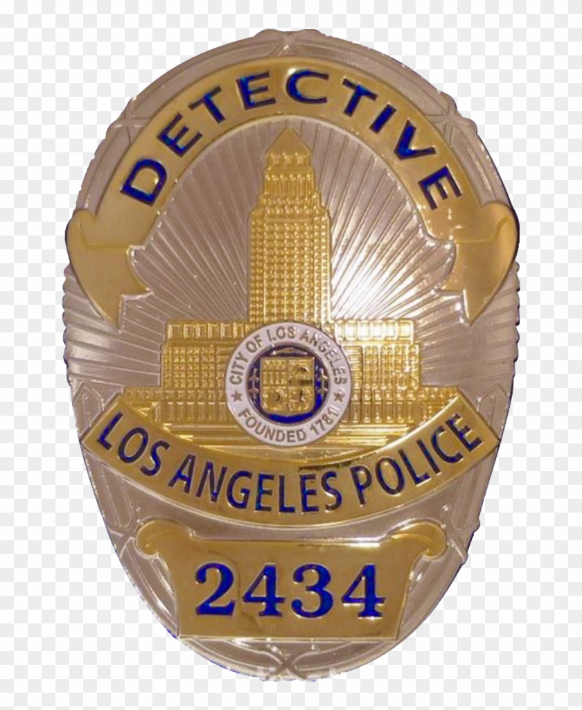 Badge Of A Los Angeles Police Department Detective - Los Angeles Detective Badge Clipart #77808