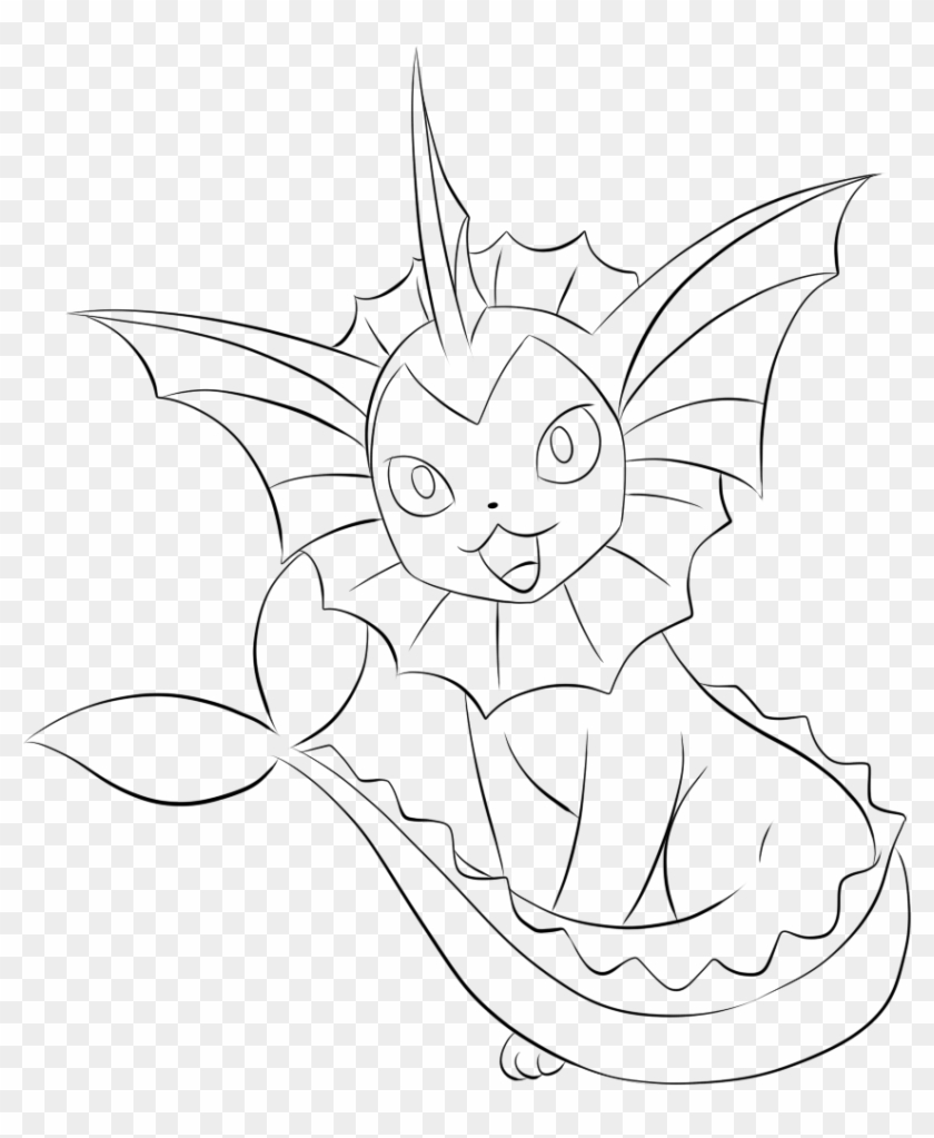 Page For Kids Pinterest Craft - Vaporeon Black And White Head Clipart