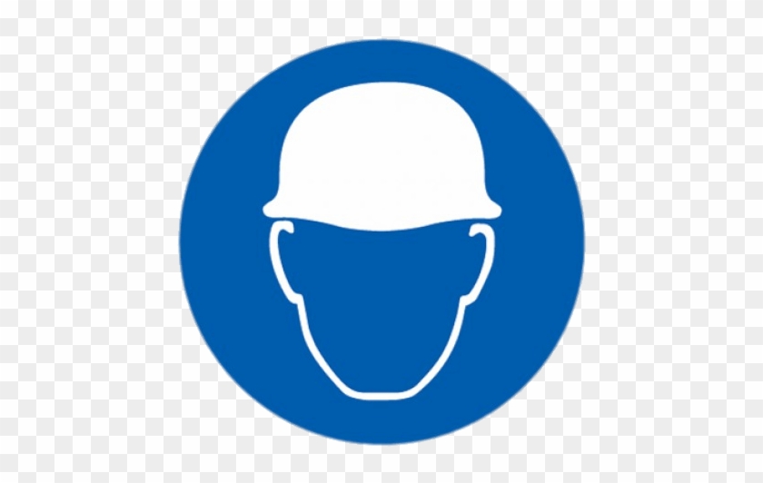 Download Head Protection Symbol - Safety Helmet Sign Clipart Png ...