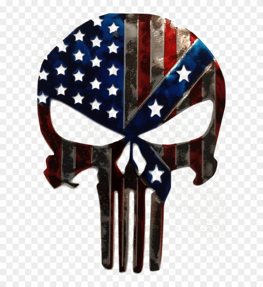 Download Punisher American Confederate Flag Army Punisher Skull Clipart 728291 Pikpng