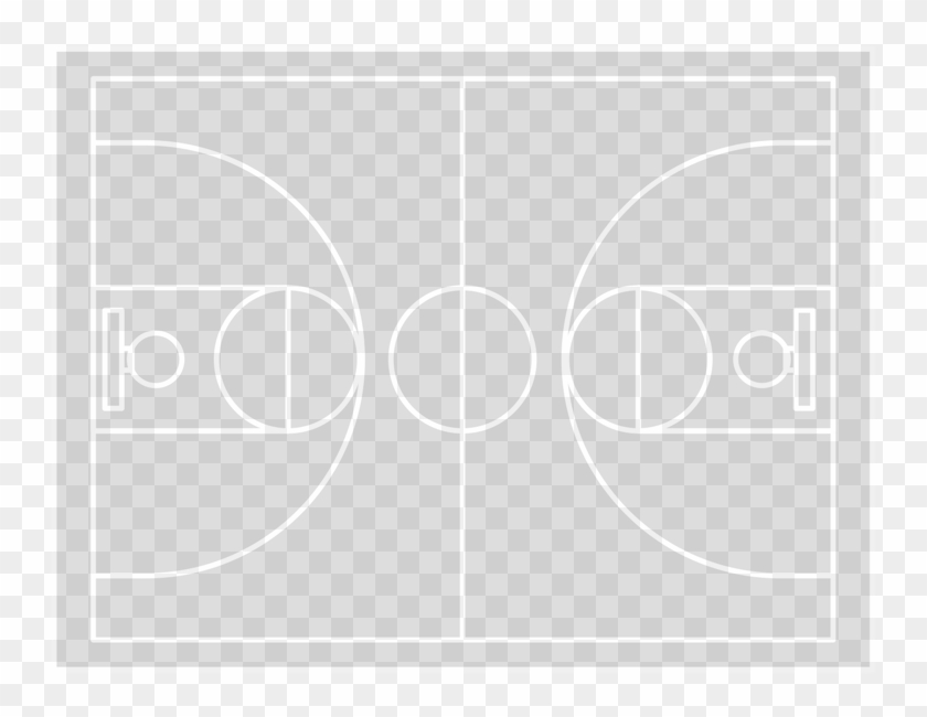 Basketball Court - Circle Clipart