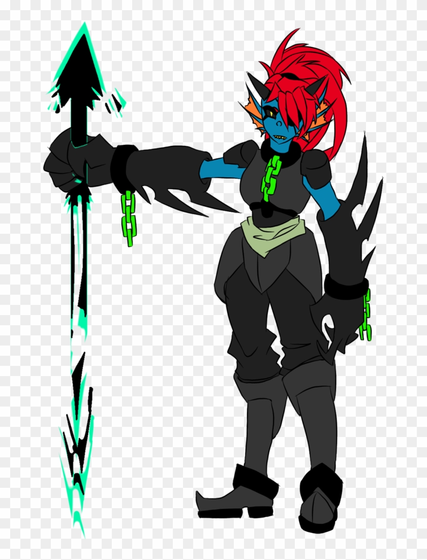 Undyne By Crossoverdude Demitale Undyne Clipart Pikpng