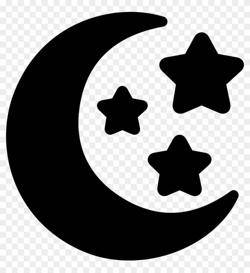 Download Png Transparent Stock Moon And Stars Png Icon Free Moon And Stars Svg Clipart 80516 Pikpng