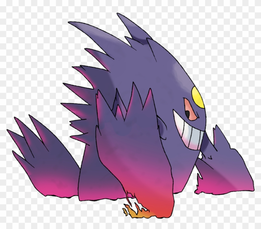 Mega Gengar As The Shadow Pokemon Is At A State Gengar Clipart Pikpng