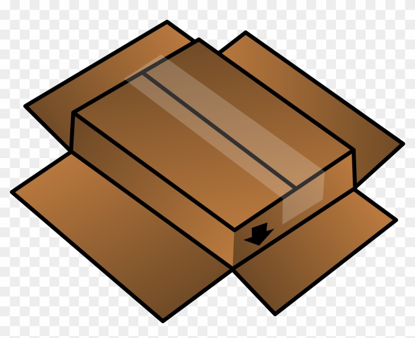 This Free Icons Png Design Of Cardboard Box Turned Clipart