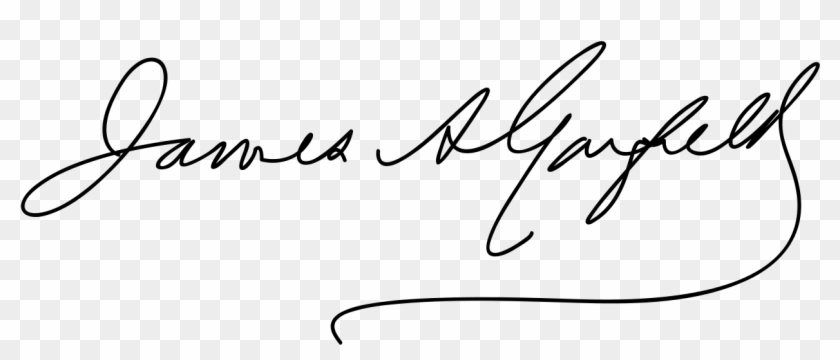James A Garfield Signature2 - James A Garfield Signature Clipart