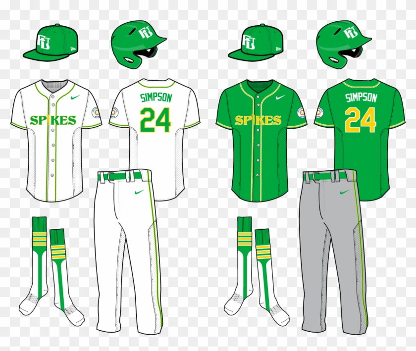 Ftl Spikes Uniforms 01 - Baseball Uniform Clipart (#817793) - PikPng
