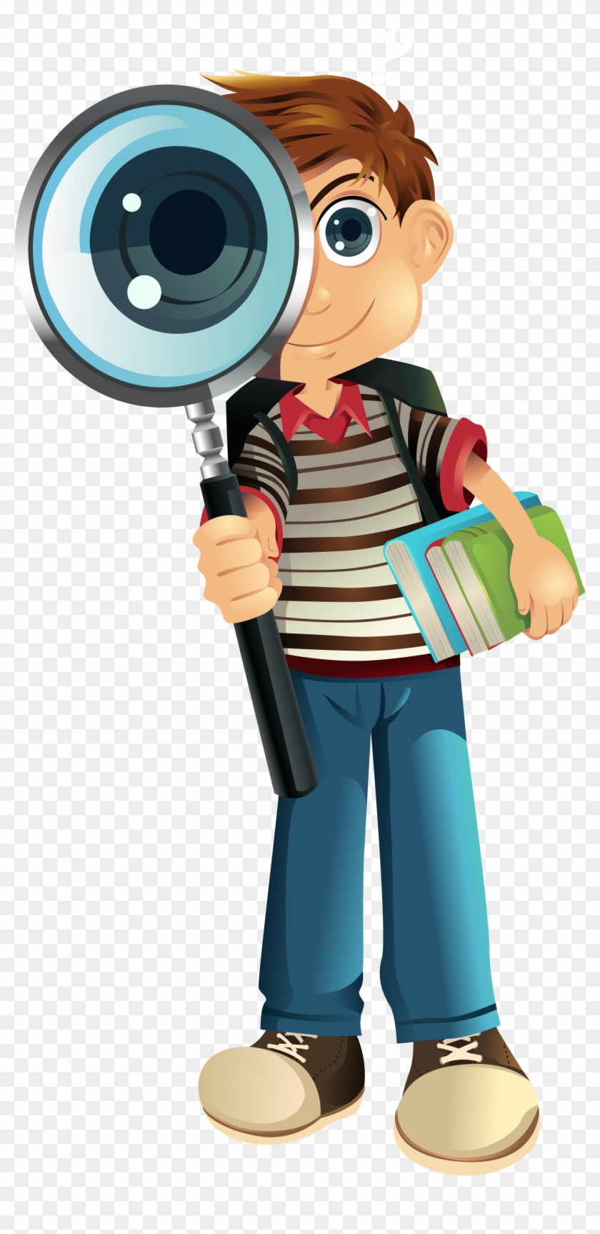 Detective Boy - Book Scanner App Clipart