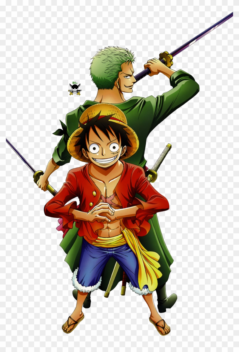 Download Anime Luffy Zoro One Piece Luffy And Zoro Clipart 878695 Pikpng