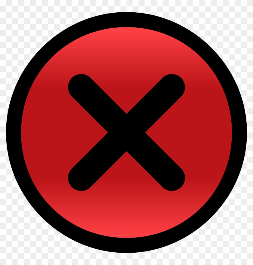 Delete Red X Button PNG File - PNG All