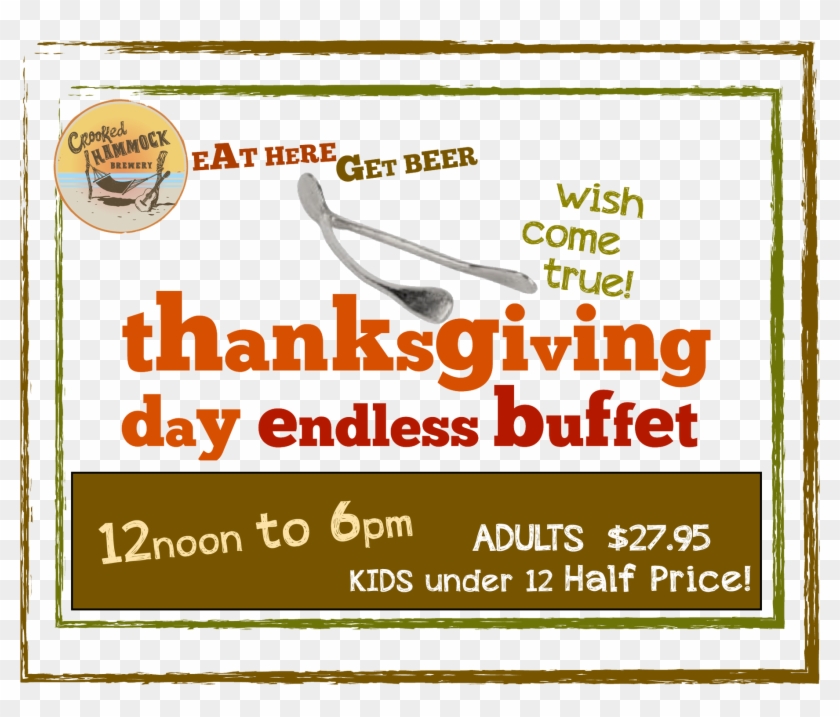 Thanksgiving Dinner At The Crooked Hammock - Poster Clipart