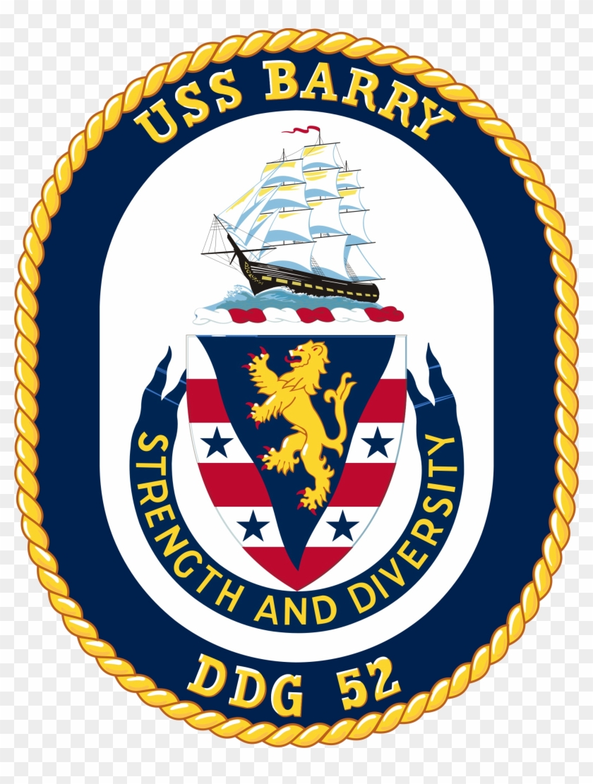 Download Uss Barry Ddg-52 Crest - Ddg 60 Uss Paul Hamilton Clipart Png ...