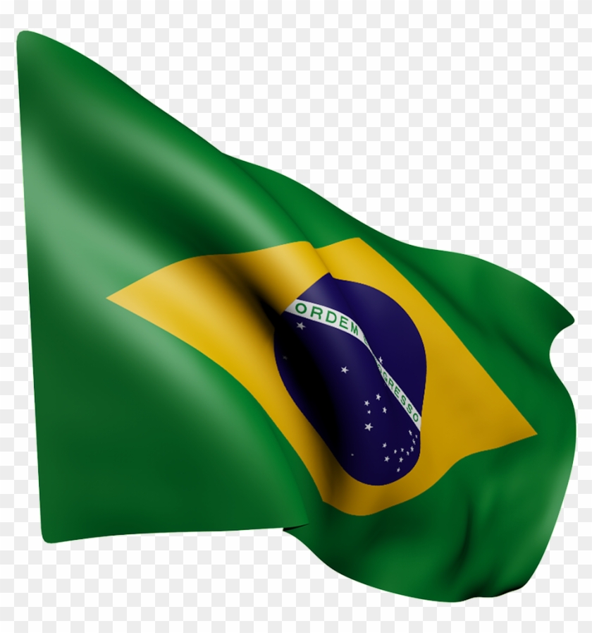 Flag Brazil Green - Bandeira Do Brasil Com Fundo Transparente Clipart  (#935086) - PikPng