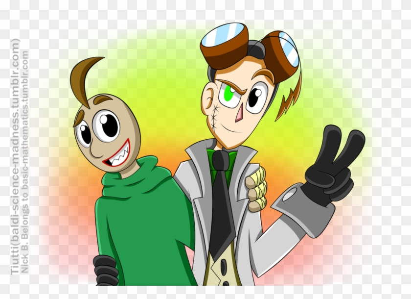 Here We Go A Little Gift From The Scientist Baldi Cartoon Clipart Pikpng