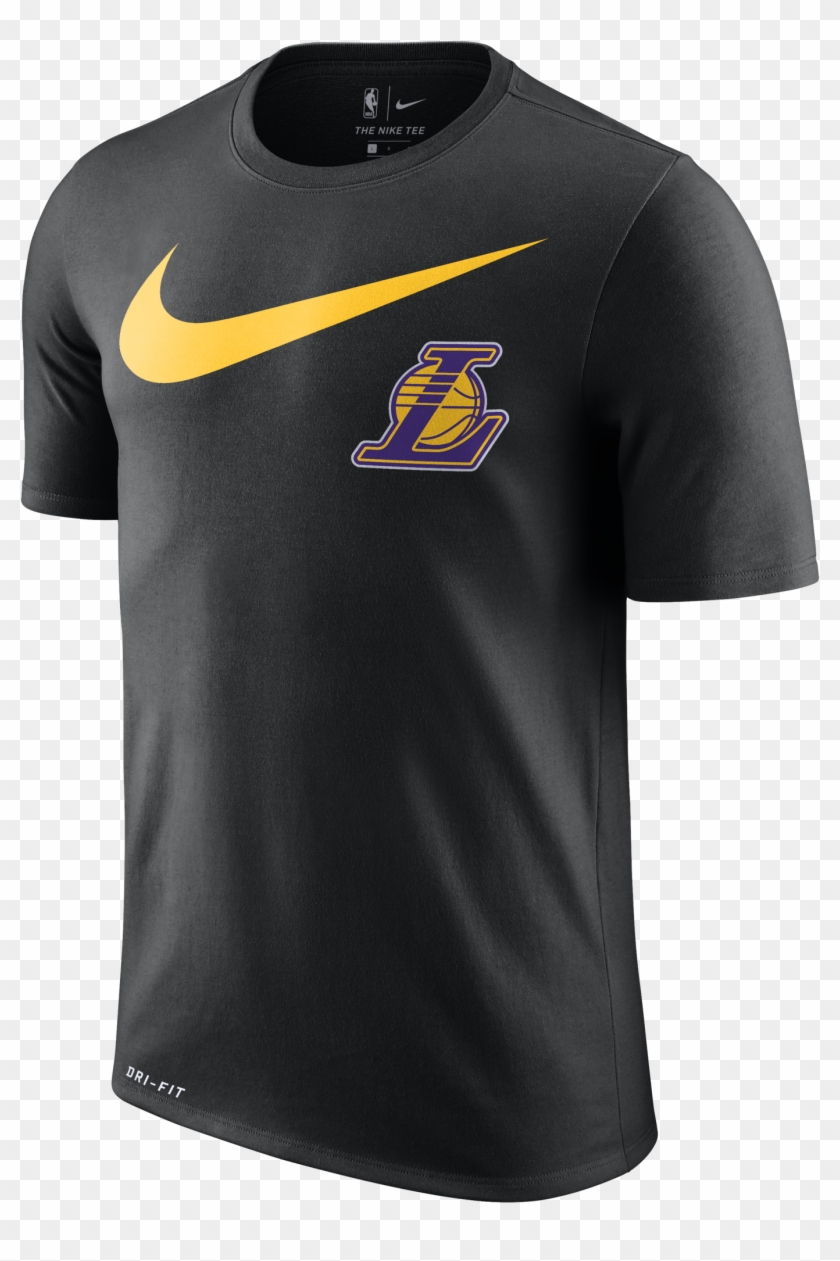 Nike Nba Los Angeles Lakers Swoosh Logo Dry Tee - Los Angeles Lakers Clipart
