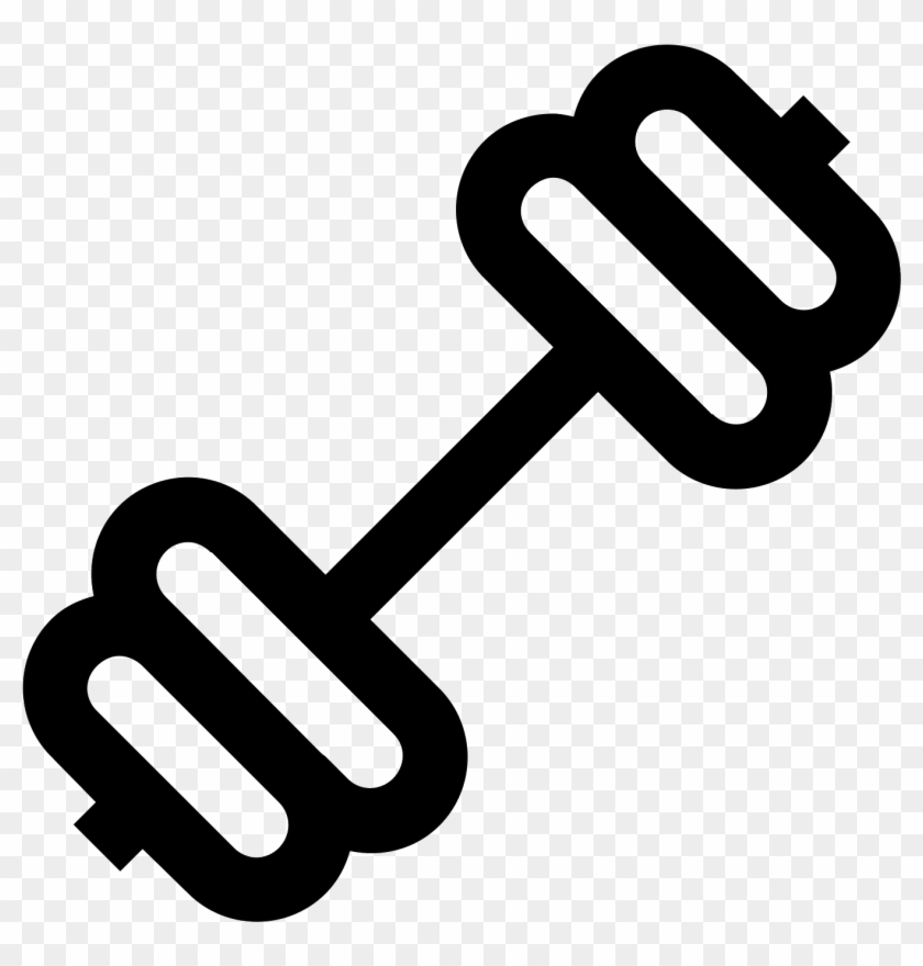 This Icon Is A Barbell - Icon Clipart