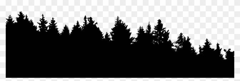 Download Big Image - Forest Tree Line Silhouette Clipart Png Download