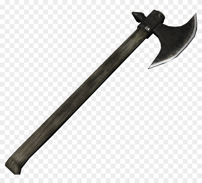 Axe Clipart Medieval - Cold Weapon - Png Download